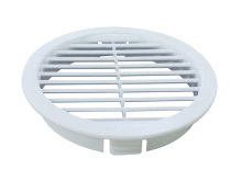 Dørrist Ø80 mm hvit – 2 stk. 